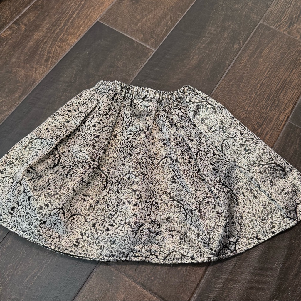 Guc Nbc Apparel England Gold Damask Skirt